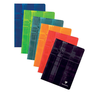 Clairefontaine – Notizbuch im A4-Format, 120 Seiten, kariert 5 mm, geheftet, verschiedene Farben
