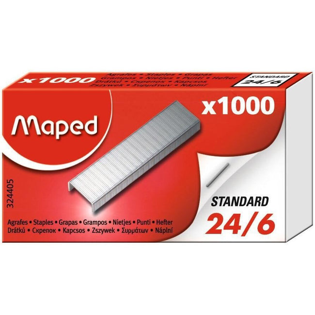 Maped -  Nietjes  24/6 verzinkt 1000 stuks