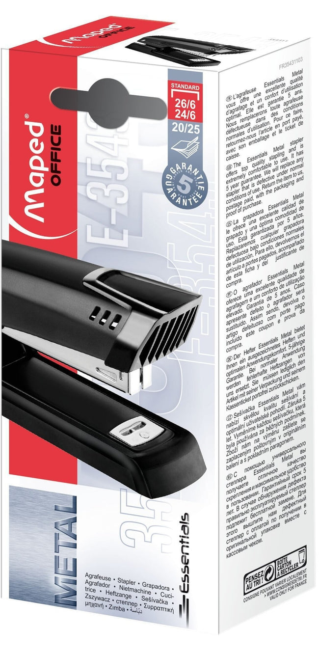 Maped -  Nietmachine essentials metal 24/6-26/6 halfstrip