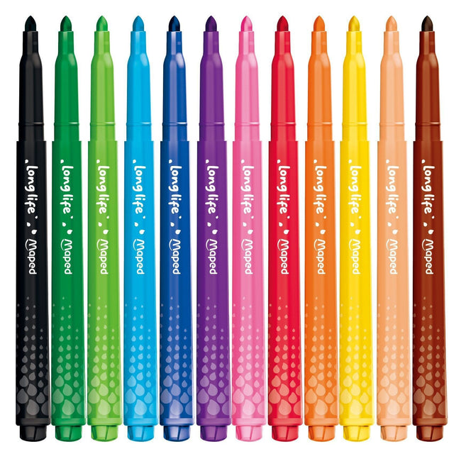 Maped -  Viltstift  colorpeps long life 2.0 12 stuks