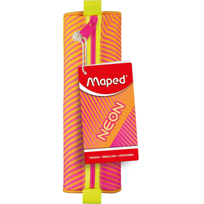 Maped -  Etui  neon rond oranje roze