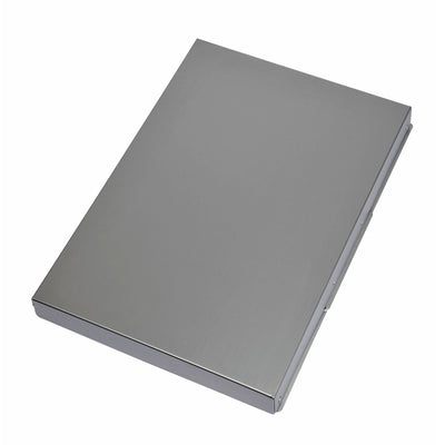 Maul - Klemmbretthülle Assist A4 stehend, seitlich öffnend, Aluminium