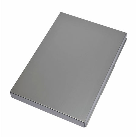 Maul - Klemmbretthülle Assist A4 stehend, seitlich öffnend, Aluminium