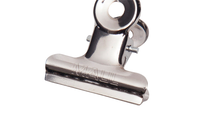 MAUL - Büroklammer Bulldog 30mm Kapazität 10mm silber 10 Stück