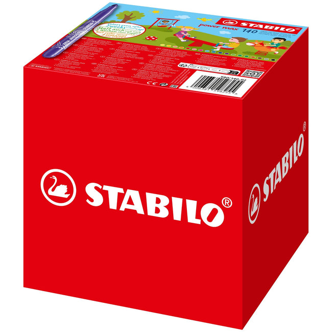 Stabilo -  Extra-thick viltstift Abrikoos (kleur), Blauw, Groen, Lichtgroen, Lila, Oker, Oranje, Roze, Rood, Geel 96 stu