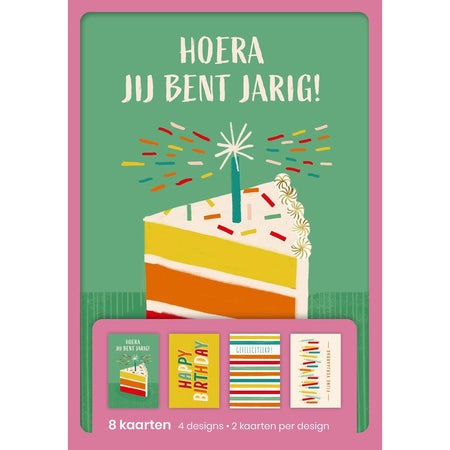 Hallmark – Grußkarten, Hurra, es ist dein Geburtstag, Blister mit 8 Stück