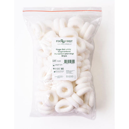 Fixfirst - Fingerbobs, Textil, weiß, Packung à 50 Stück
