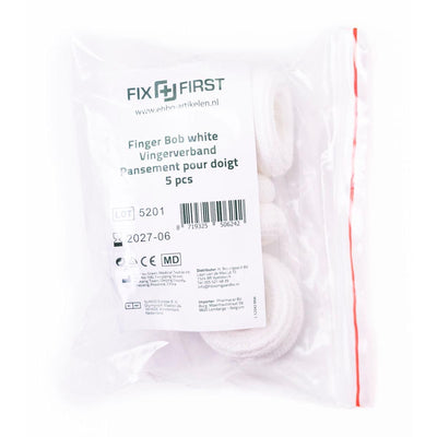 Fixfirst - Fingerbobs, Textil, weiß, 5er Pack