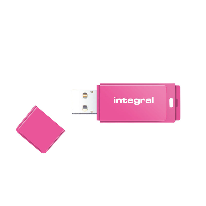 Integral - USB-Stick 2.0 16 GB neonpink