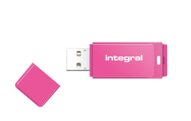 Integral - USB-Stick 2.0 16 GB neonpink