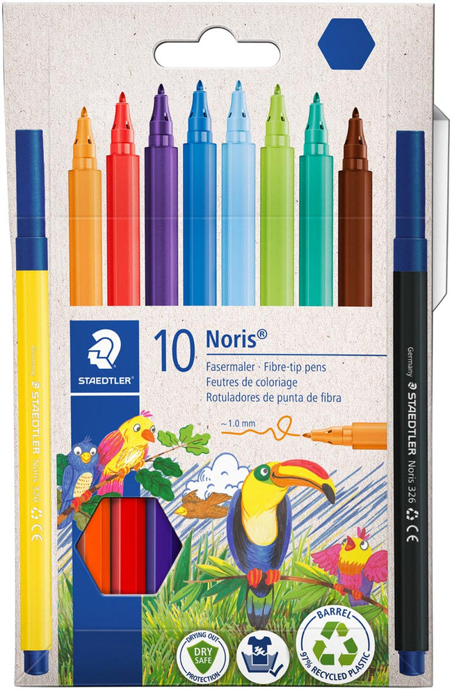 Staedtler - Farbmarker Noris 326 Kartonetui 10 Farben