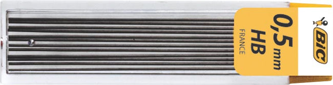 BIC -  criterium potloodstiften, 0,5 mm, HB, etui van 12 stuks