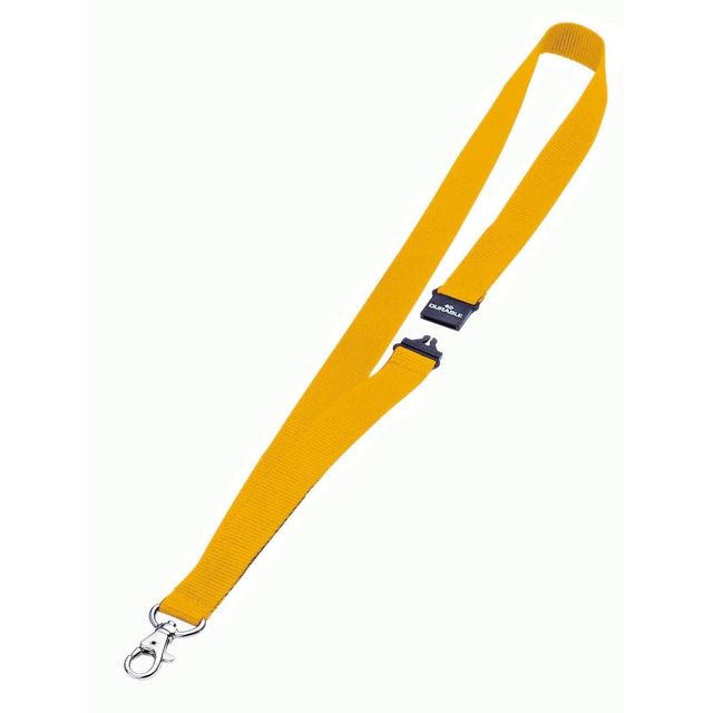 Langlebig – Textilschnur 8137 mit Karabiner gelb