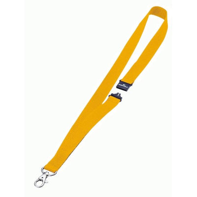 Langlebig – Textilschnur 8137 mit Karabiner gelb