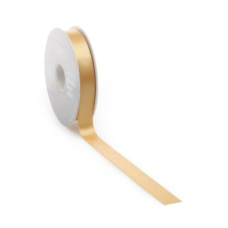 Satinband PREMIUM Double Face 16mm x 25 Meter Gold