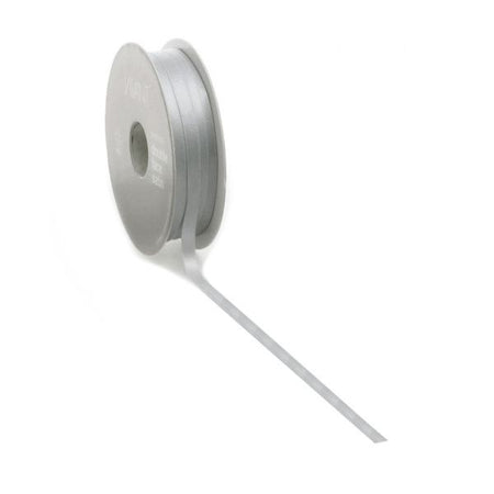 Satinband PREMIUM Double Face 10mm x 25 Meter Silber