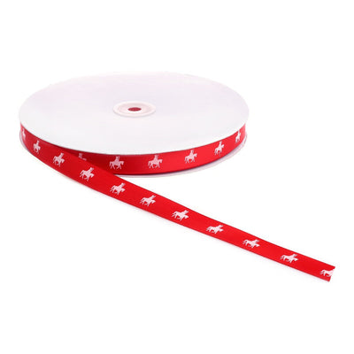 Sankt Nikolaus auf Ozosnel Band rot 16mm x 25 Meter