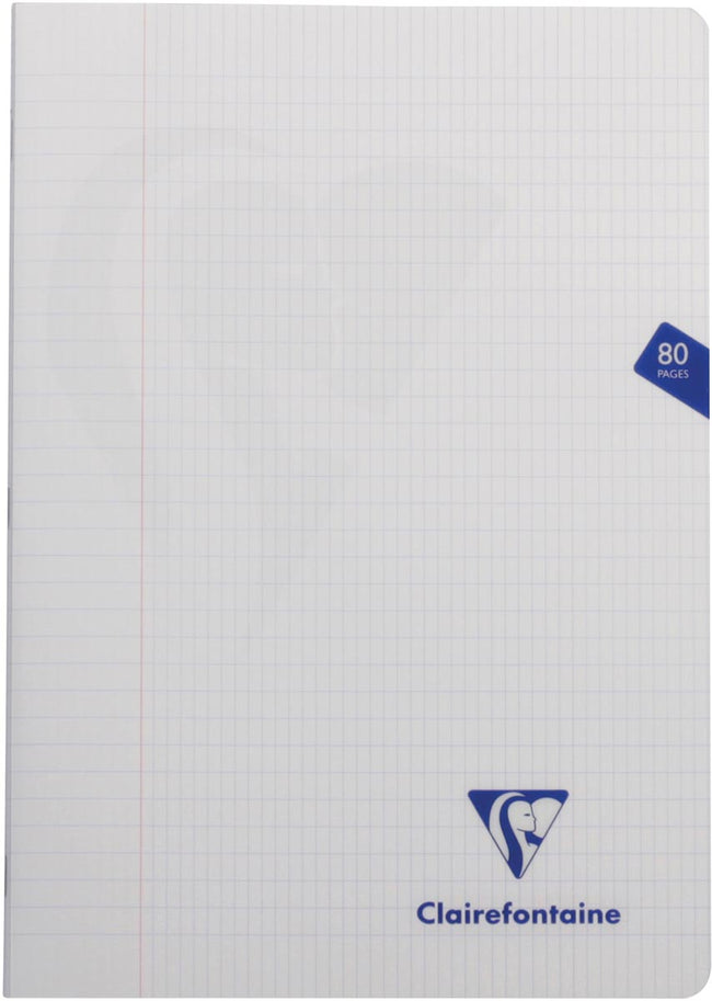 Clairefontaine -  schrift mimesys voor ft A4, 80 bladzijden, kaft in PP, geruit 4 x 8, geassorteerde kleuren (afbeelding 2)