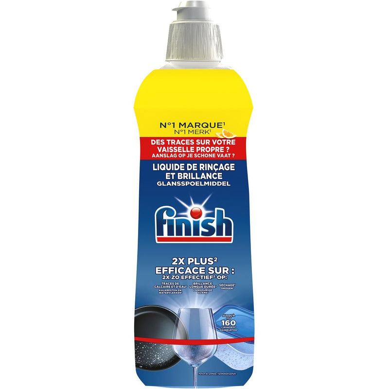 Finish -  glansspoelmiddel voor vaatwasser, flacon van 800 ml, citroen