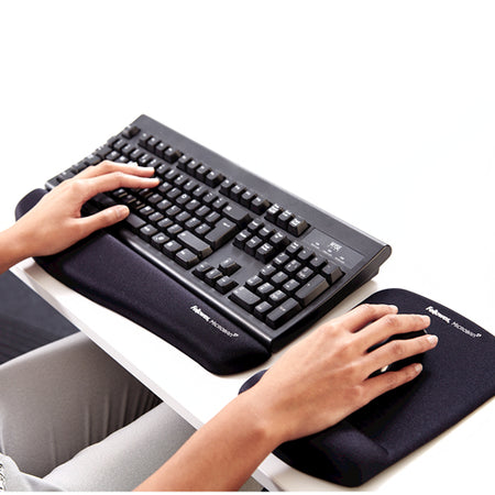 Fellowes - Mauspad Handgelenkstütze Plush Touch schwarz