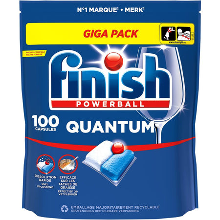 Finish -  Quantum Regular vaatwastabletten, pak van 100 capsules