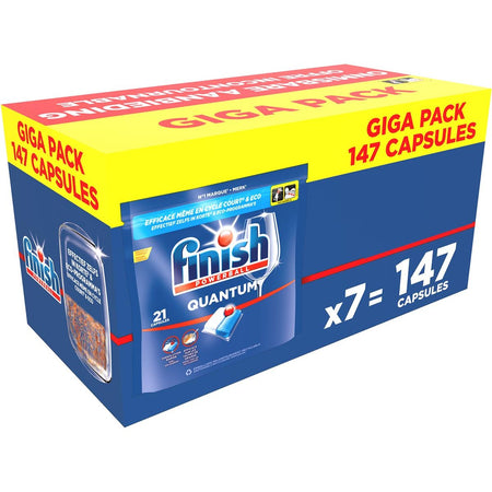 Finish -  Quantum Regular vaatwastabletten giga pack, pak van 147 capsules