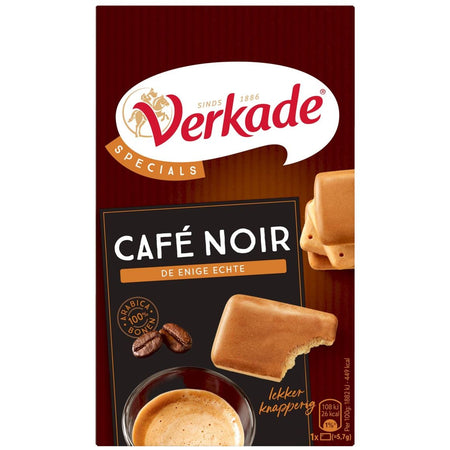 Verkade - Cafe Noir-Kekse, Schachtel mit 175 Gramm