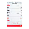 Quantore - Kalender 2026 mit großen Buchstaben und Zahlen