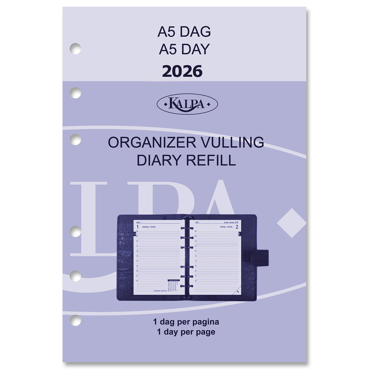 Kalpa - Nachfüllkalender 2026 A5 1 Tag/1 Seite