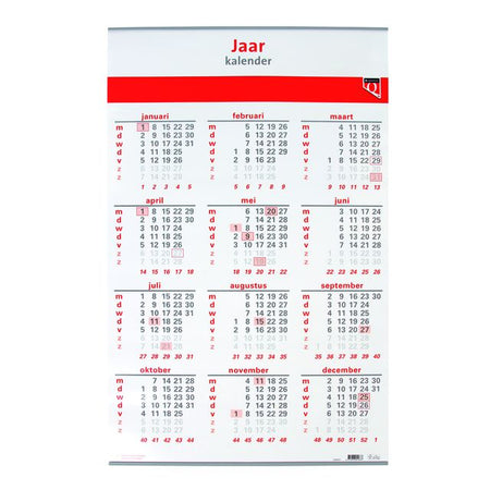 Quantore - Jahreskalender 2026