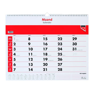 Quantore - Monatskalender 2026