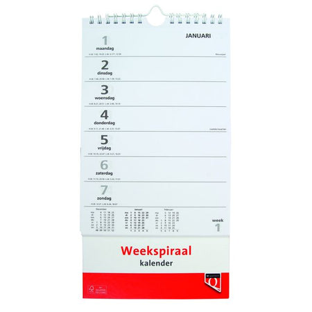 Quantore – Wöchentlicher Spiralkalender 2026