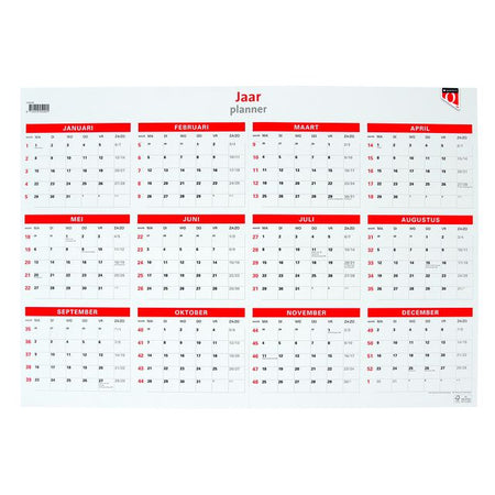 Quantore - Jahresplankalender 2026 48x68cm | 10 Stück