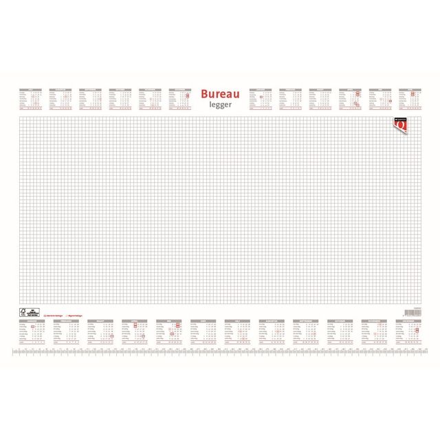 Quantore - Schreibtischunterlage 2024 Diamant 56,5X36CM weiß