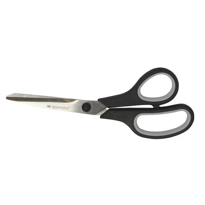 Quantore - Schere 210mm Softgrip schwarz | 12 Stück