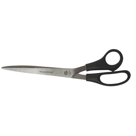 Quantore -  Schaar 250mm +plastic handvat zwart | 12 stuks