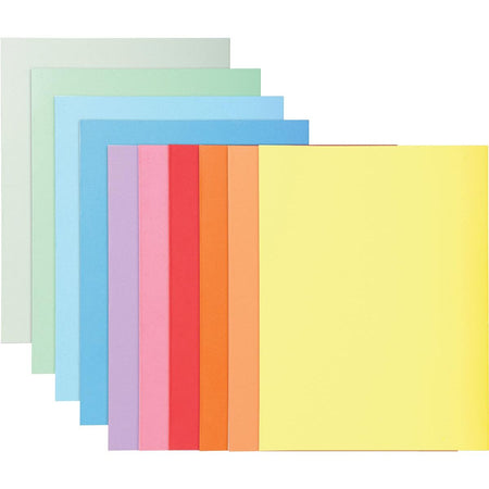 Exacompta - Aktenordner Super 180, für ft A4, Packung à 100 Stück, 10 verschiedene Farben