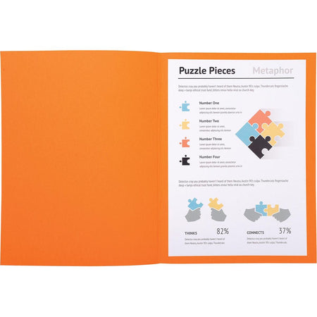 Exacompta - Aktenordner Super 180, für ft A4, Packung à 100 Stück, orange