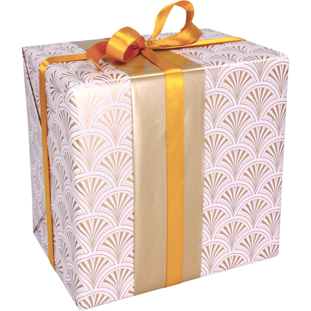 Paardekooper - Geschenkpapier | 30cm | 200m | 80gr/m² | Welle | Gold