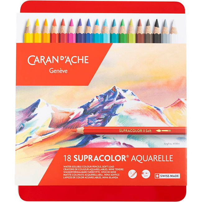 Caran d'ache - Buntstifte Supracolor 18 Stück sortiert