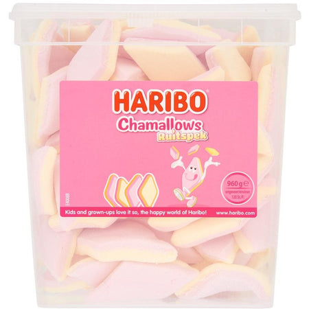Haribo - Chamallows Karierter Speck, Glas mit 120 Stück