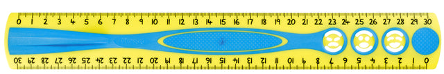 Lineal machte Kidygrip 30 cm assorti zugeordnet