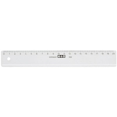 M+R - Lineal 1120/000 Kunststoff 20cm transparent