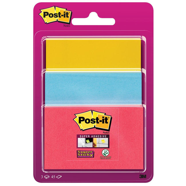 Post-it Super Sticky - MEMOBLOCK POST-IT 3432 SUPER STICKY ASS