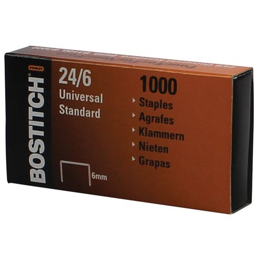 Klika - Heftklammern 24/6 mm Box/1000 verzinkt 130 Stück