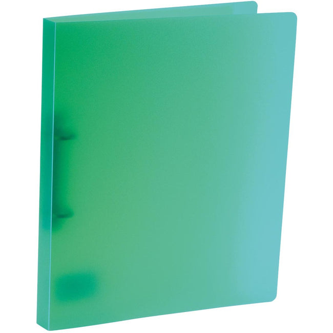 Bronyl - Ringordner, für ft A4, aus PP, 2 D-Ringe à 15 mm, transparent grün
