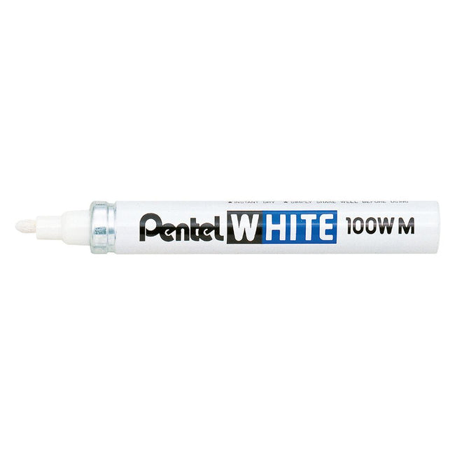 Pentel -  Viltstift  100w rond 2.2mm wit