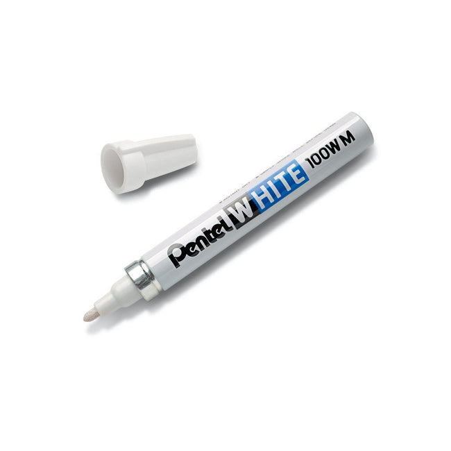 Pentel -  Viltstift  100w rond 2.2mm wit