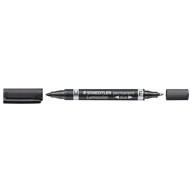 Staedtler - Lumocolor Duo 348, Permanentmarker, schwarz