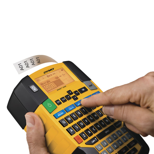 Dymo -  Labelprinter  rhino 4200 qwerty 19mm koffer